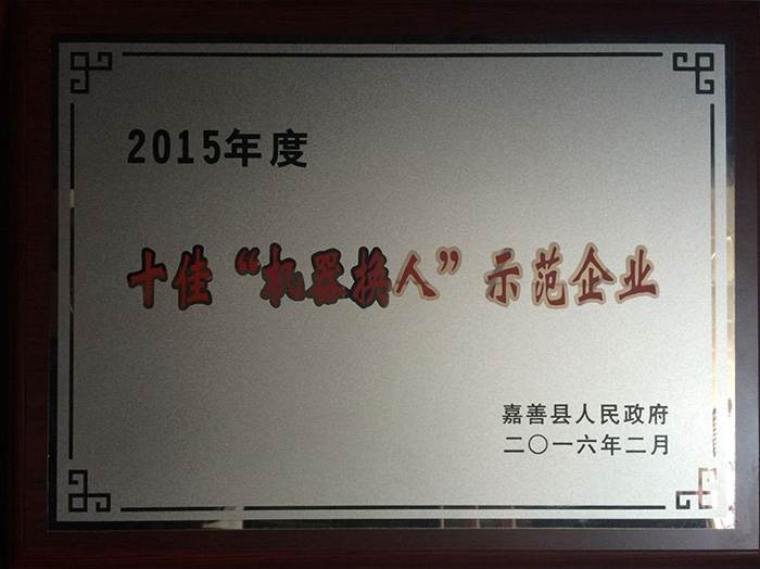 十佳機器換(huan)人示範企業