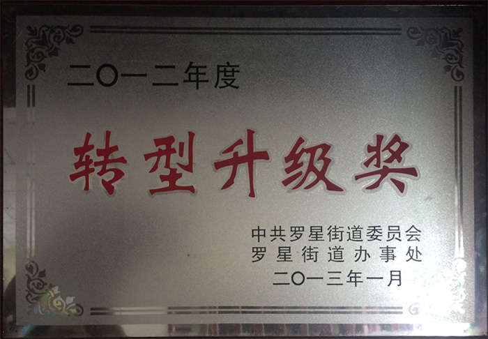 轉(zhuǎn)型升級獎